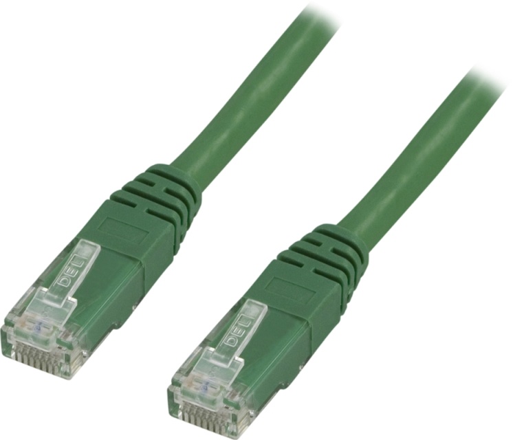 DELTACO UTP Cat6 patchkabel 1m, grønn