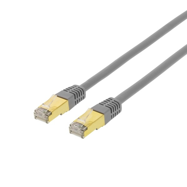 DELTACO FTP Cat7 patchkabel 15m, LSZH (halogenfri), grÕ i gruppen Datautstyr / Kabler og adaptere / Nettverk / Cat 7 hos TP E-commerce Nordic AB (38-17975)