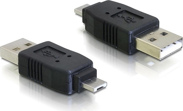 DeLOCK USB-adapter, Typ A hane till Micro-A hane, svart i gruppen Datautstyr / Kabler og adaptere / USB / Micro-USB / Adaptere hos TP E-commerce Nordic AB (38-18996)