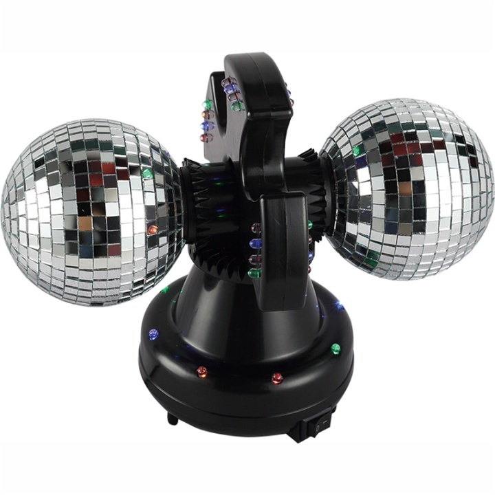 Music Twin Mirror Ball lamp LED i gruppen LEKER, BARN OG BABY / Barnerom / Belysning / Bordlamper hos TP E-commerce Nordic AB (38-28863)