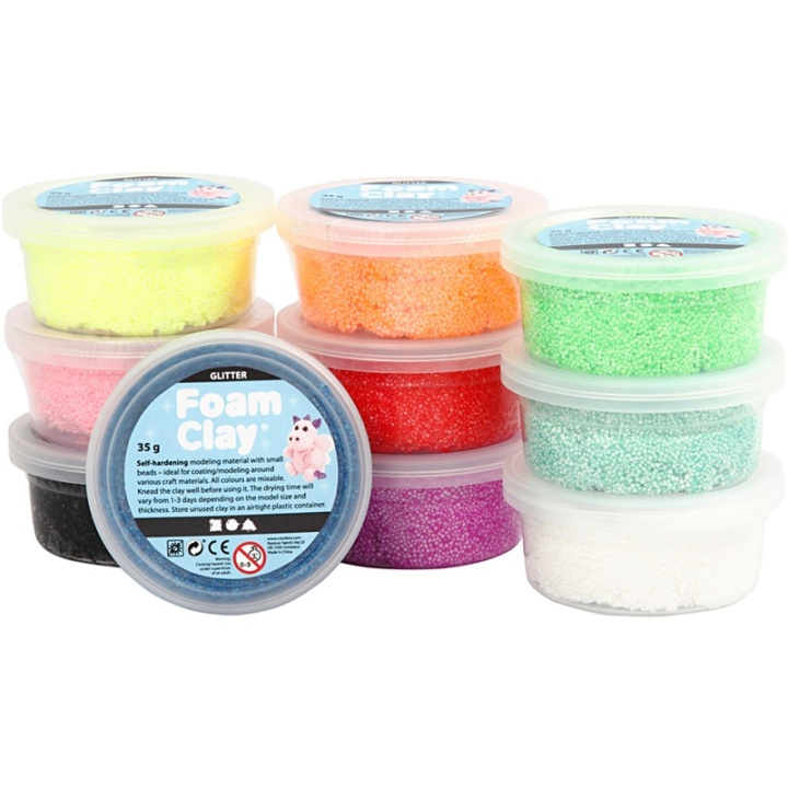 Mixade Färger Glitter 10x35g i gruppen LEKER, BARN OG BABY / Leker / Håndtverk hos TP E-commerce Nordic AB (38-30978)