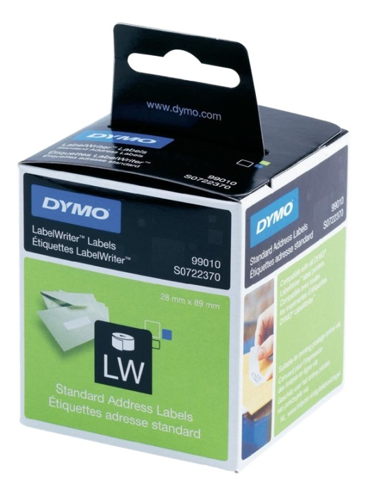 DYMO LW Standard Address labels - Low-Entry Volume, 28x89mm, 1x130 i gruppen Datautstyr / Skrivere og tilbehør / Skrivere / Merkemaskiner og tilbehør / Etiketter hos TP E-commerce Nordic AB (38-54400)