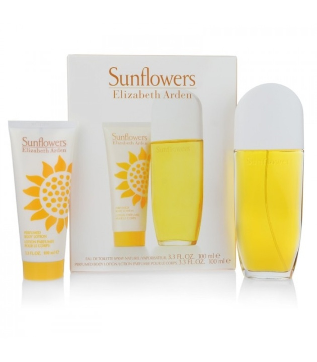 Giftset Elizabeth Arden Sunflowers Edt 100ml + Body Lotion i gruppen HELSE OG SKJØNNHET / Duft og parfyme / Parfyme / Parfymebokser hos TP E-commerce Nordic AB (38-57150)