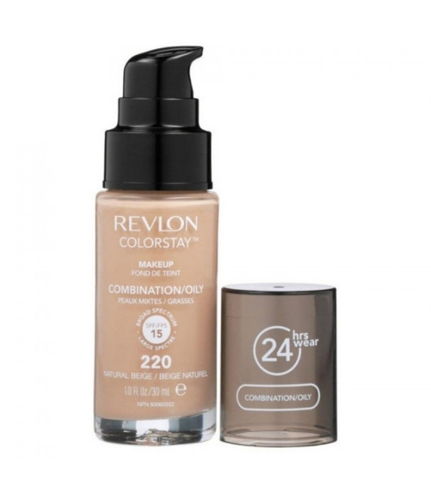 Revlon Colorstay Makeup Combination/Oily Skin - 220 Natural Beige 30ml i gruppen HELSE OG SKJØNNHET / Makeup / Makeup ansikt / Foundation hos TP E-commerce Nordic AB (38-69105)