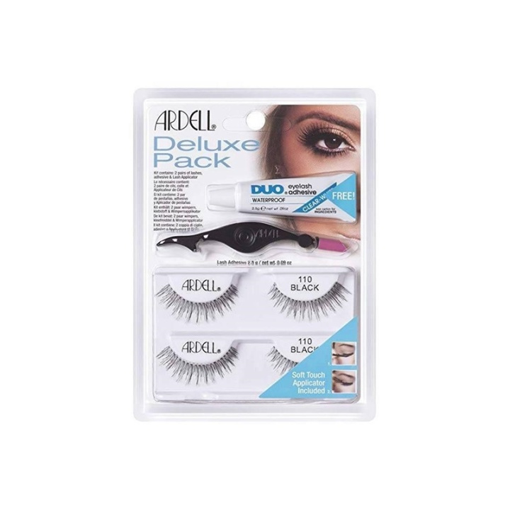 Ardell Eyelash Deluxe Pack 110 Black i gruppen HELSE OG SKJØNNHET / Makeup / Øyne og øyebryn / Løsvipper hos TP E-commerce Nordic AB (38-69687)