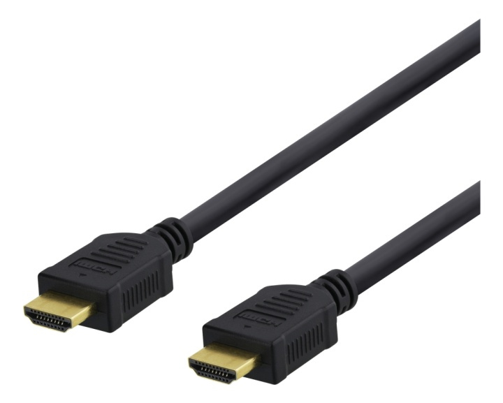 DELTACO High-Speed HDMI cable, 10m, Ethernet, 4K UHD, black i gruppen Elektronikk / Kabler og adaptere / HDMI / Kabler hos TP E-commerce Nordic AB (38-71643)