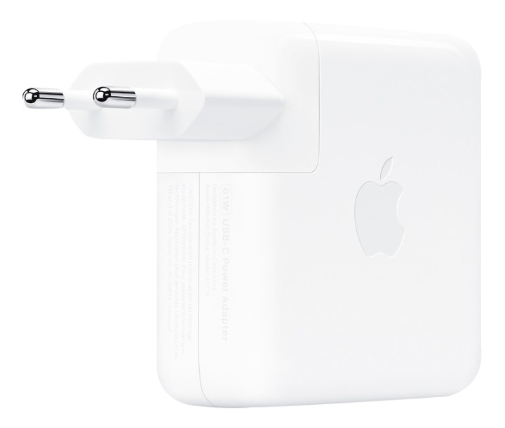 Apple USB-C - strömadapter - 61 Watt, Vit i gruppen Datautstyr / Bærbare datamaskiner og tilbehør / Lader / Vegglader / Apple hos TP E-commerce Nordic AB (38-77031)