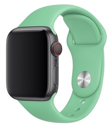 Silikonklokkearmbånd kompatibelt med Apple Watch, 38/40 mm, lysegrønn i gruppen SMARTTELEFON & NETTBRETT / Trening, hjem og fritid / Apple Watch og tilbehør / Tilbehør hos TP E-commerce Nordic AB (38-80853)