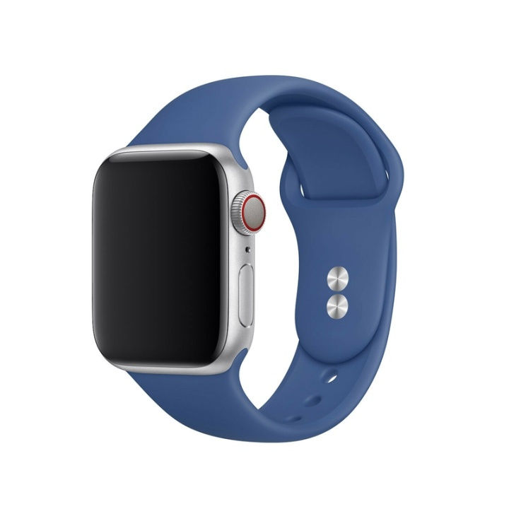 Silikonklokkearmbånd for Apple Watch 38/40 mm, blå i gruppen SMARTTELEFON & NETTBRETT / Trening, hjem og fritid / Apple Watch og tilbehør / Tilbehør hos TP E-commerce Nordic AB (38-80865)