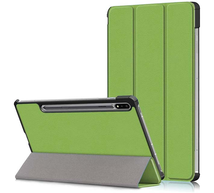 Tri-fold etui med stativfunksjon for Galaxy Tab S7 Plus 12,4