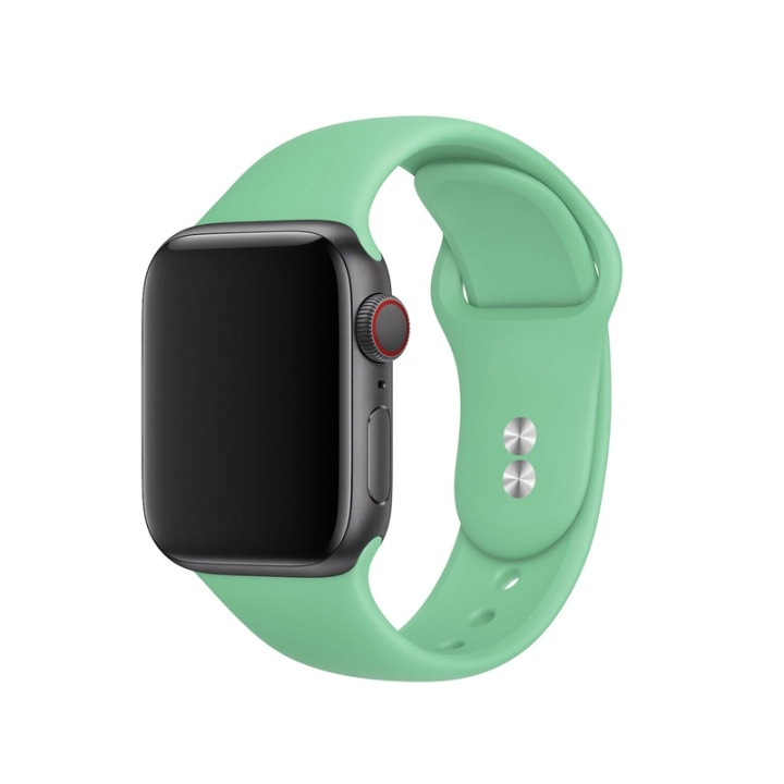 Silikonklokkearmbånd kompatibelt med Apple Watch, 42/44 mm, Aqua Green i gruppen SMARTTELEFON & NETTBRETT / Trening, hjem og fritid / Apple Watch og tilbehør / Tilbehør hos TP E-commerce Nordic AB (38-82910)