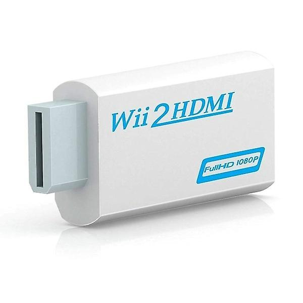 HDMI-adapter for Nintendo Wii - full HD 1080p i gruppen Elektronikk / TV-spill & tilbehør / Nintendo Wii hos TP E-commerce Nordic AB (38-84363)