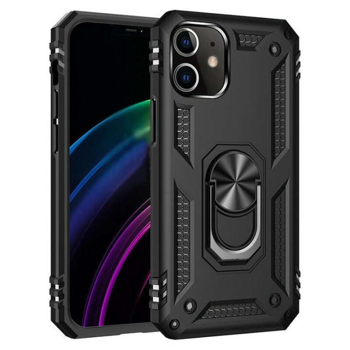 TPU pansrede etui for iPhone 16 Pro Max, svart i gruppen SMARTTELEFON & NETTBRETT / Mobilbeskyttelse / Apple / iPhone 16 hos TP E-commerce Nordic AB (38-84449)