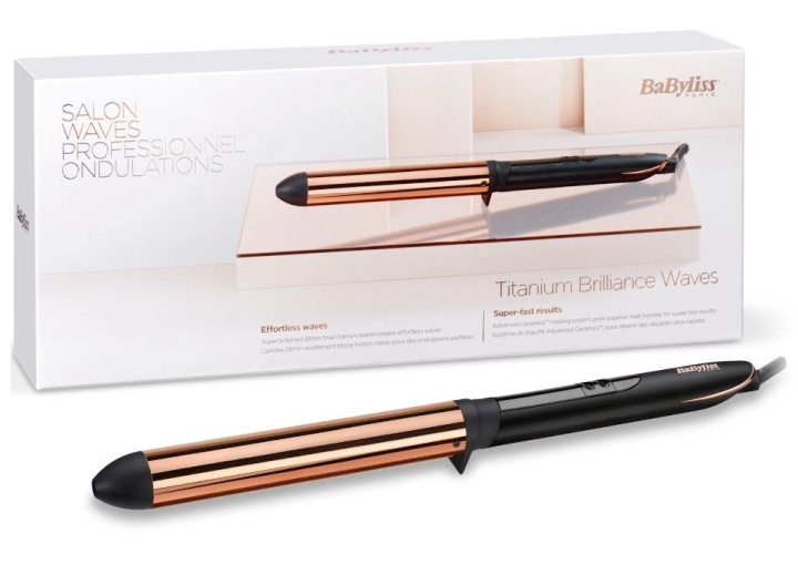 Babyliss C455E Titanium Brilliance Waves 28mm locktång i gruppen HELSE OG SKJØNNHET / Hår & styling / Stylingverktøy / Krølltenger hos TP E-commerce Nordic AB (38-88667)