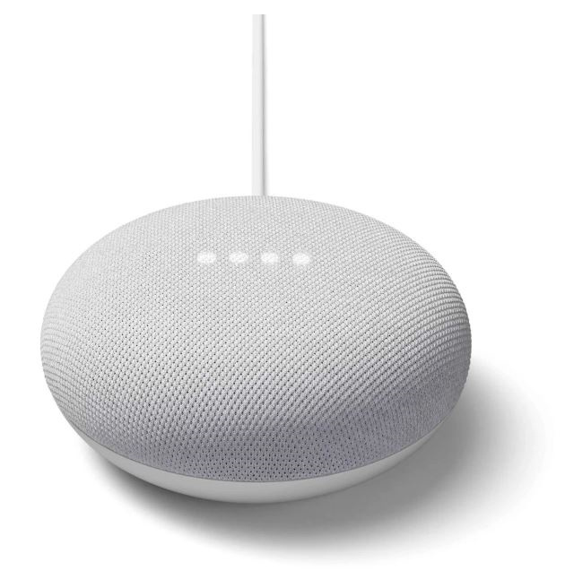 Google Nest Mini Gen 2, Chalk i gruppen HJEM, HUS OG HAGE / Smarthus / Smarthussystemer hos TP E-commerce Nordic AB (38-89022)