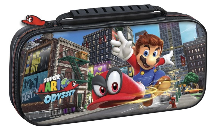 Nintendo Switch Deluxe Skyddsväska, Super Mario Odyssey-motiv i gruppen Elektronikk / TV-spill & tilbehør / Nintendo Switch / Tilbehør hos TP E-commerce Nordic AB (38-89711)