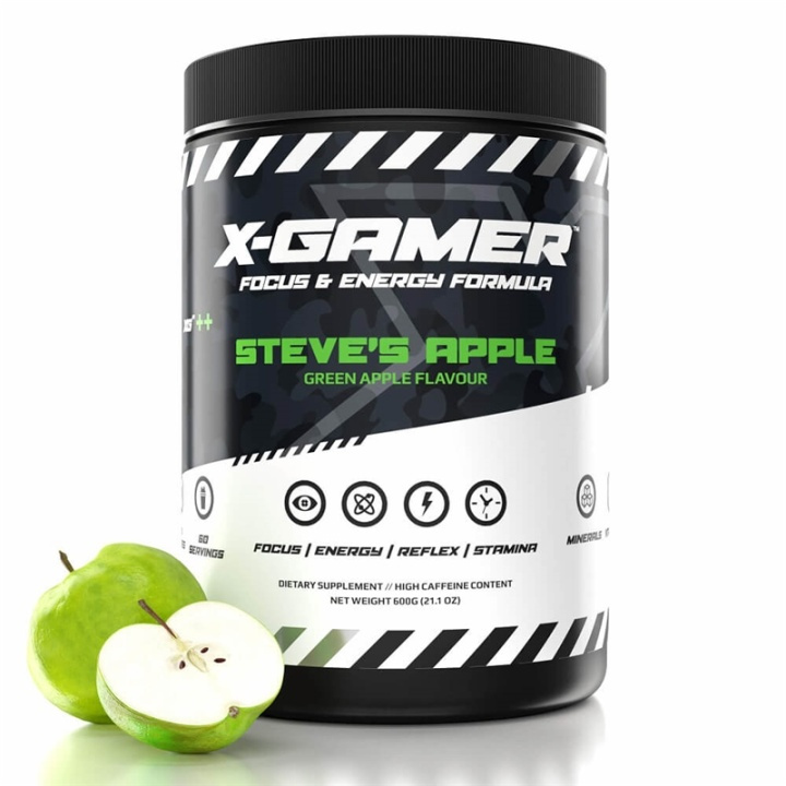 X-GAMER X-Shotz Steve\'s Apple 600g i gruppen Datautstyr / GAMING / Energidrikke for gamere hos TP E-commerce Nordic AB (38-91537)