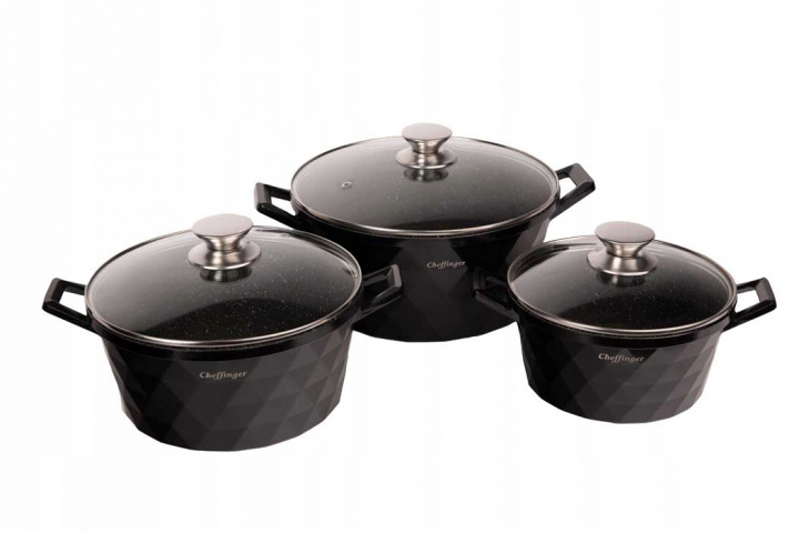 6-piece casserole set, induction, non-stick i gruppen HJEM, HUS OG HAGE / Kjøkkenutstyr / Gryter og kjeler hos TP E-commerce Nordic AB (38-94734)