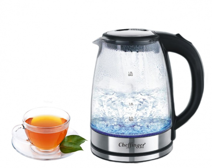 LED glass kettle, 1.8 liters, 1500W i gruppen HJEM, HUS OG HAGE / Husholdningsapparater / Vann og juice / Vannkokere hos TP E-commerce Nordic AB (38-94742)