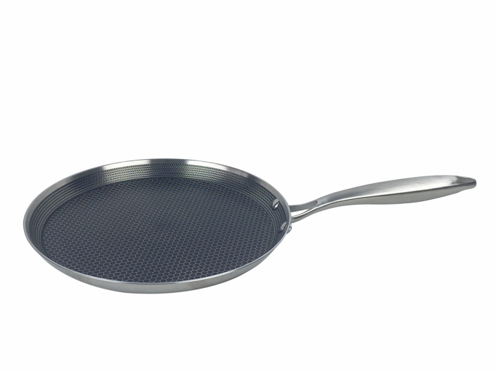 Stainless steel pancake pan, Ø28cm, induction pan, Non-stick, Scratch resistant, Stainless steel i gruppen HJEM, HUS OG HAGE / Kjøkkenutstyr / Stekepanner hos TP E-commerce Nordic AB (38-94750)