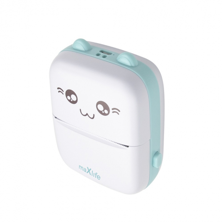 Maxlife MXTP-100 Thermal Printer - Portabel Miniskrivare med Bluetooth, Blå i gruppen SPORT, FRITID & HOBBY / Morsomme produkter / Smarte produkter hos TP E-commerce Nordic AB (38-95936)