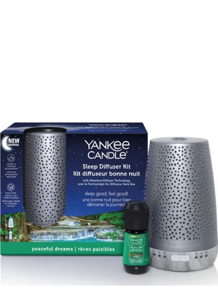 Yankee Candle Sleep Diffuser Starter Kit Silver i gruppen HJEM, HUS OG HAGE / Vifter og klimaprodukter / Luftfuktere hos TP E-commerce Nordic AB (38-97626)