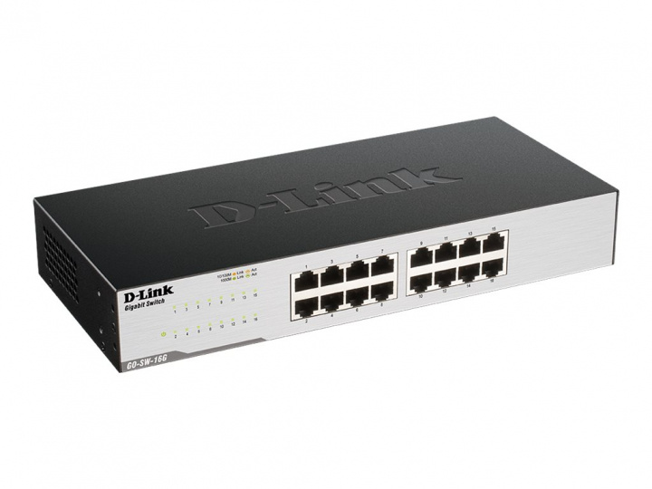 D-Link GO-SW-16G-svitsj 16-port Gigabit i gruppen Datautstyr / Nettverk / Switcher hos TP E-commerce Nordic AB (38-98263)