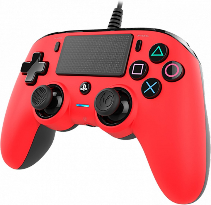 Nacon Wired Compact Controller, Röd (PC/PS4) i gruppen Elektronikk / TV-spill & tilbehør / Sony PlayStation 4 hos TP E-commerce Nordic AB (38-99704)