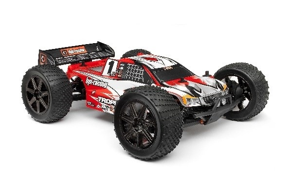 Clear Trophy Truggy Flux Body W/Window Mask &Decal i gruppen LEKER, BARN OG BABY / Radiostyrt / Reservedeler & Ekstra tilbehør / HPI / Karosseri & Tilbehør / Offroad Karosseri (Gjennomsiktig) hos TP E-commerce Nordic AB (A01922)