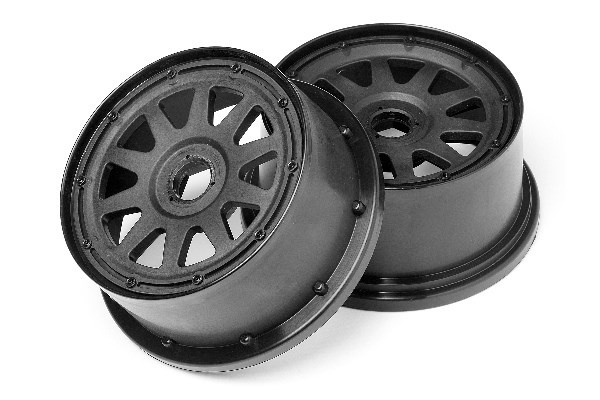 Tr-10 Wheel Black (120X65Mm/-10Mm Offset) i gruppen LEKER, BARN OG BABY / Radiostyrt / Reservedeler & Ekstra tilbehør / HPI / Felger / Offroad hos TP E-commerce Nordic AB (A02141)