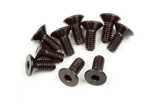 Flat Head Screw M2.5X6Mm (Hex Socket/10Pcs) i gruppen LEKER, BARN OG BABY / Radiostyrt / Reservedeler & Ekstra tilbehør / HPI / Skruer/Fester / Skruer hos TP E-commerce Nordic AB (A02296)