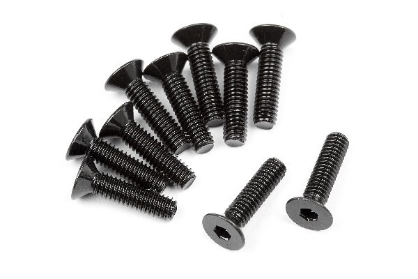 Flat Head Screw M2.5X10Mm (Hex Socket/10Pcs) i gruppen LEKER, BARN OG BABY / Radiostyrt / Reservedeler & Ekstra tilbehør / HPI / Skruer/Fester / Skruer hos TP E-commerce Nordic AB (A02297)