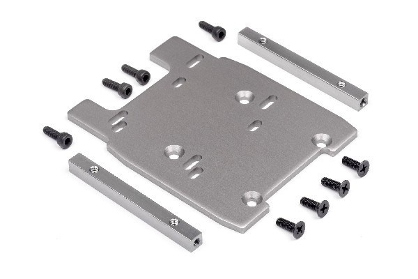 Motor Plate (Gray/4Mm) i gruppen LEKER, BARN OG BABY / Radiostyrt / Reservedeler & Ekstra tilbehør / HPI / Reservedeler & Tuning / Chassideler hos TP E-commerce Nordic AB (A02670)