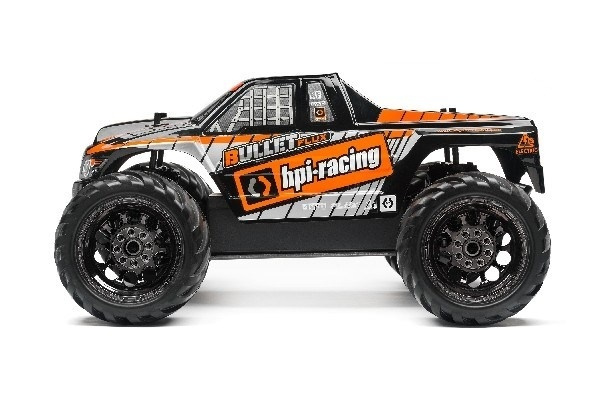 Bullet Mt Clear Body W/ Nitro/Flux Decals i gruppen LEKER, BARN OG BABY / Radiostyrt / Reservedeler & Ekstra tilbehør / HPI / Karosseri & Tilbehør / Offroad Karosseri (Gjennomsiktig) hos TP E-commerce Nordic AB (A02682)