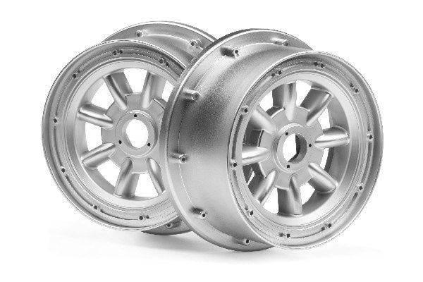 Ml-8 Wheel Silver (120X60Mm/2Pcs) i gruppen LEKER, BARN OG BABY / Radiostyrt / Reservedeler & Ekstra tilbehør / HPI / Felger / Offroad hos TP E-commerce Nordic AB (A02696)