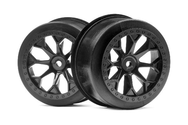 8-Shot Sc Wheel (Black/2Pcs) i gruppen LEKER, BARN OG BABY / Radiostyrt / Reservedeler & Ekstra tilbehør / HPI / Felger / Offroad hos TP E-commerce Nordic AB (A02719)