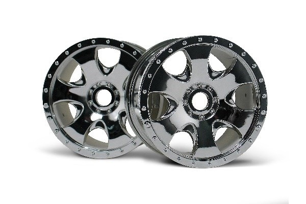 Warlock Wheel Chrome (83X56Mm/2Pcs) i gruppen LEKER, BARN OG BABY / Radiostyrt / Reservedeler & Ekstra tilbehør / HPI / Felger / Offroad hos TP E-commerce Nordic AB (A03049)