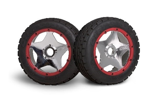 Super Star Wheel Shiny Chrome (120X60Mm/2Pcs/) i gruppen LEKER, BARN OG BABY / Radiostyrt / Reservedeler & Ekstra tilbehør / HPI / Felger / Offroad hos TP E-commerce Nordic AB (A03054)