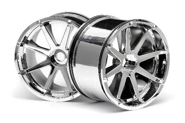 Blast Wheel Chrome (115X70Mm 7Inch/2Pcs) i gruppen LEKER, BARN OG BABY / Radiostyrt / Reservedeler & Ekstra tilbehør / HPI / Felger / Offroad hos TP E-commerce Nordic AB (A03060)