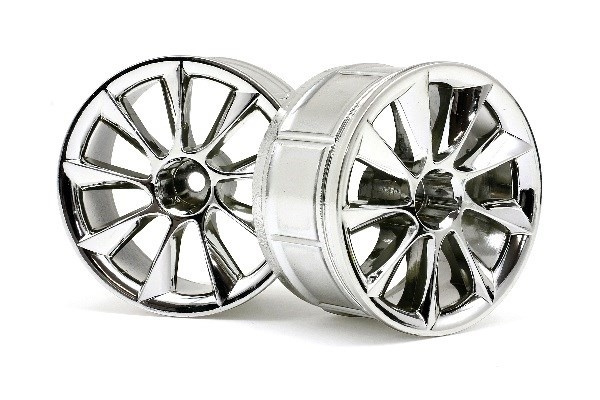 Lp32 Wheel Atg Rs8 Chrome (2Pcs) i gruppen LEKER, BARN OG BABY / Radiostyrt / Reservedeler & Ekstra tilbehør / HPI / Felger / Onroad hos TP E-commerce Nordic AB (A03108)