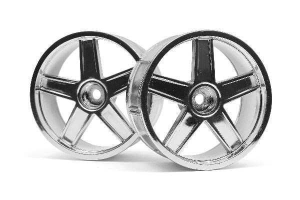 Lp29 Wheel Mf Type Chrome (3Mm Offset/2Pcs) i gruppen LEKER, BARN OG BABY / Radiostyrt / Reservedeler & Ekstra tilbehør / HPI / Felger / Onroad hos TP E-commerce Nordic AB (A03119)