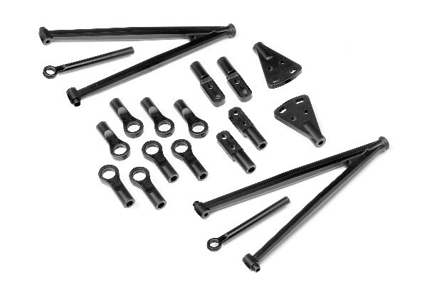 Rod End Set 113Mm (Wheely King) i gruppen LEKER, BARN OG BABY / Radiostyrt / Reservedeler & Ekstra tilbehør / HPI / Reservedeler & Tuning / Støtdempere hos TP E-commerce Nordic AB (A03757)