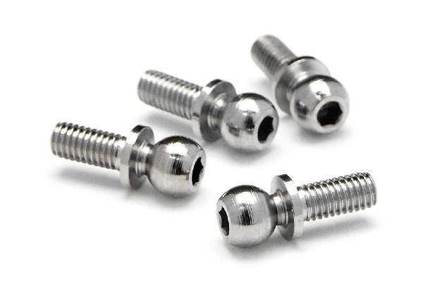 Ball 4.7X6.5Mm (4-40/Hex Socket/Silver/4Pcs) i gruppen LEKER, BARN OG BABY / Radiostyrt / Reservedeler & Ekstra tilbehør / HPI / Reservedeler & Tuning / Støtdempere hos TP E-commerce Nordic AB (A03847)