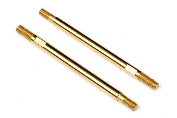 Titanium Nitride Coated Shock Shaft 3X50Mm (2Pcs) i gruppen LEKER, BARN OG BABY / Radiostyrt / Reservedeler & Ekstra tilbehør / HPI / Reservedeler & Tuning / Støtdempere hos TP E-commerce Nordic AB (A03969)