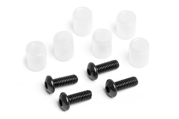 Bushing/Screw Set For Aluminium Adustable Upperarm i gruppen LEKER, BARN OG BABY / Radiostyrt / Reservedeler & Ekstra tilbehør / HPI / Reservedeler & Tuning / Støtdempere hos TP E-commerce Nordic AB (A04086)