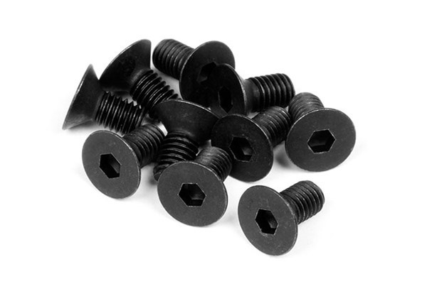 Flat Head Screw M3X6Mm (Hex Socket/10Pcs) i gruppen LEKER, BARN OG BABY / Radiostyrt / Reservedeler & Ekstra tilbehør / HPI / Skruer/Fester / Skruer hos TP E-commerce Nordic AB (A04344)