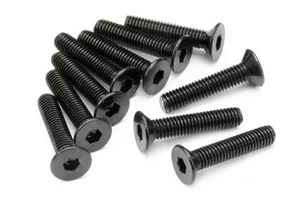 Flat Head Screw M3X15Mm (Hex Socket/10Pcs) i gruppen LEKER, BARN OG BABY / Radiostyrt / Reservedeler & Ekstra tilbehør / HPI / Skruer/Fester / Skruer hos TP E-commerce Nordic AB (A04348)