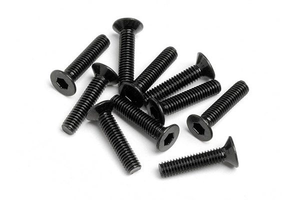 Flat Head Screw M2.5X12Mm (Hexsocket/10Pcs) i gruppen LEKER, BARN OG BABY / Radiostyrt / Reservedeler & Ekstra tilbehør / HPI / Skruer/Fester / Skruer hos TP E-commerce Nordic AB (A04412)