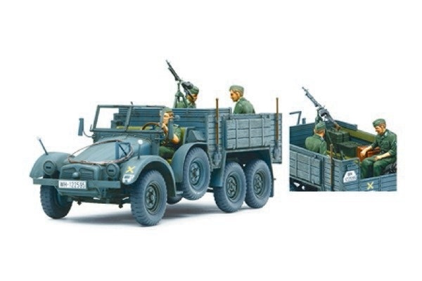 Tamiya 1/35 6x4 Krupp person carrier i gruppen SPORT, FRITID & HOBBY / Hobby / Plastmodeller / Militære kjøretøy (land) hos TP E-commerce Nordic AB (A06493)