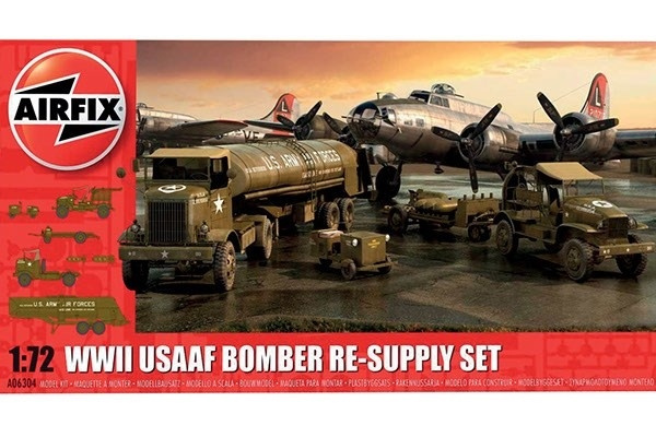 Airfix USAAF 8TH Airforce Bomber Resupply Set i gruppen SPORT, FRITID & HOBBY / Hobby / Plastmodeller / Militære kjøretøy (land) hos TP E-commerce Nordic AB (A06857)